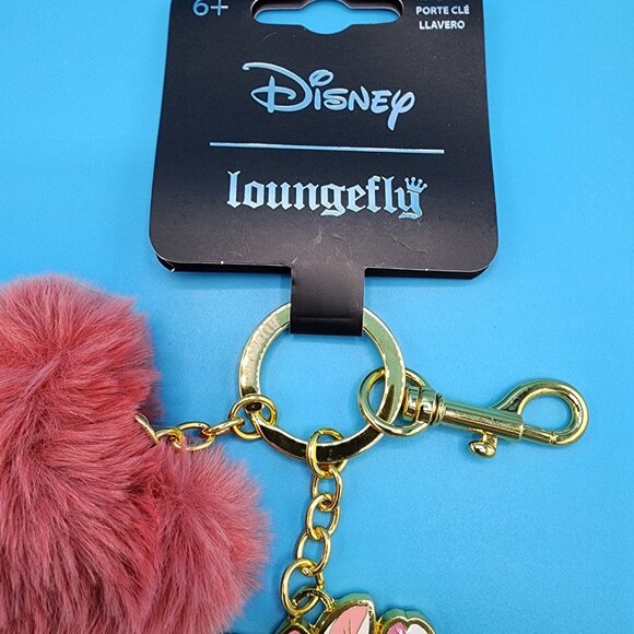 Loungefly Disney The Aristocats Marie Macaron Heart Pom Pom Multi Charm Keychain - Picture 4 of 10